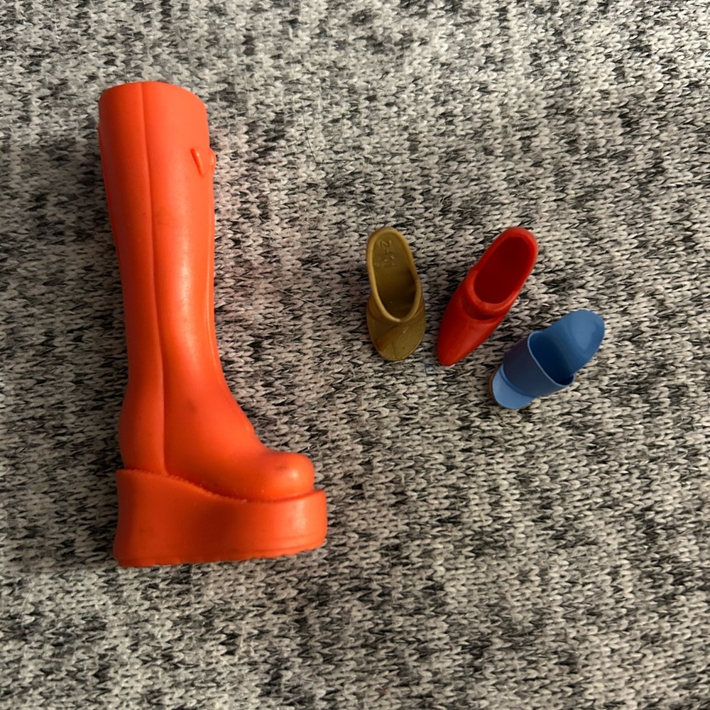 Vintage Barbie Shoes Boot Incomplete